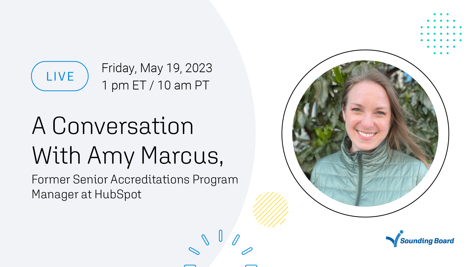 A Conversation With Amy Marcus | Sounding Board Inc