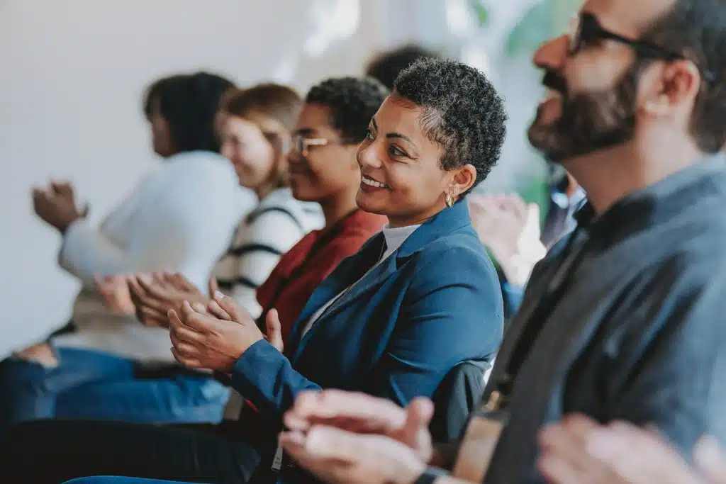 healthcare professionals at a conference